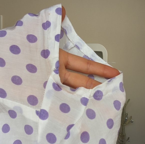 Vintage Polka Dot Wrap Top - Picture 3 of 6